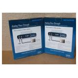 Set of 2 Digital Stream DTX9950 Analog Pass-Through DTV Converter Boxes