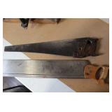Hand Miter Saw and 2 Vintage Hand Saws Bundle