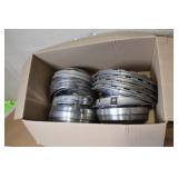 Collection of Vintage Metal Hubcaps and Wheel Covers Assorted Styles