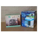 Arvin Wall Hugger Electric Heater and Arctic Air Pure Chill Air Cooler, Both in Box