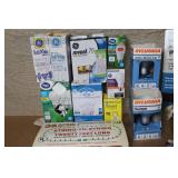 Large Lot of Home Lighting, Light Bulbs, String Lights, Lanterns, Timers and Controls