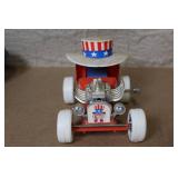 Collection of 6 Vintage Toy Vehicles - Cars, Truck, Plane, Boat, Snowmobile