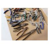 Large Lot of Mixed Adjustable Wrenches and Pliers