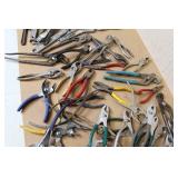 Large Lot of Mixed Adjustable Wrenches and Pliers