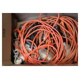Lot of 6 Vintage Trouble Lights and Extension Cords Assortment