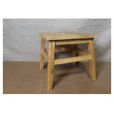 Wooden Step Stool with Handle Cutout