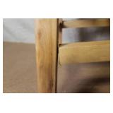 Wooden Step Stool with Handle Cutout