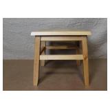 Wooden Step Stool with Handle Cutout