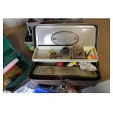 Collection of 4 Fishing Tackle Boxes with Lures, Floats, and Accessories