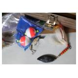 Collection of 4 Fishing Tackle Boxes with Lures, Floats, and Accessories