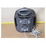 Lot of 3 Fans Including Holmes 10 Inch Box Fan, Honeywell Box Fan, and Sunbeam Heater Fan