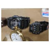 Collection of 14 Mixed Wristwatches and Pocket Watches Assorted Brands