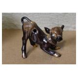 Vintage Collectible Set with Barometer, Ceramic Calf, Cologne, Bible Box, and Gift Set