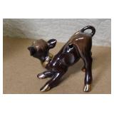 Vintage Collectible Set with Barometer, Ceramic Calf, Cologne, Bible Box, and Gift Set