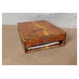 Vintage Collectible Set with Barometer, Ceramic Calf, Cologne, Bible Box, and Gift Set