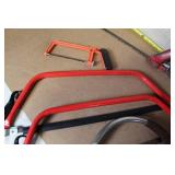 Collection of 7 Assorted Bow Saws and Hacksaws
