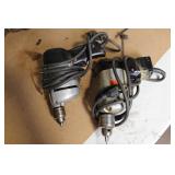 Lot of 8 Vintage Electric Drills and Chain Saw Sharpener Assorted Brands