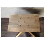 Round Oak Dining Table with Pedestal Base and 4 Chairs