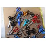 Lot of Assorted Scissors and Shears - Mixed Sizes and Styles