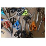 Lot of Assorted Scissors and Shears - Mixed Sizes and Styles