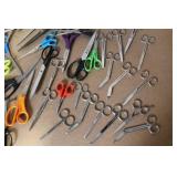 Lot of Assorted Scissors and Shears - Mixed Sizes and Styles