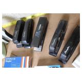 Lot of Office Supplies Including Staplers, Tape Dispensers, Clips and Staples