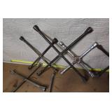 Collection of T-Handle and Lug Wrenches Assorted Sizes