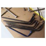 Collection of T-Handle and Lug Wrenches Assorted Sizes