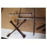 Collection of T-Handle and Lug Wrenches Assorted Sizes