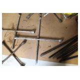 Collection of T-Handle and Lug Wrenches Assorted Sizes