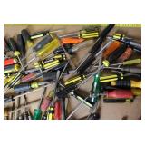 Large Assorted Lot of Screwdrivers and Hand Tools