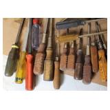Large Assorted Lot of Screwdrivers and Hand Tools