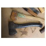 Collection of 11 Mixed Hand Tools Including Hammers and Hatchets