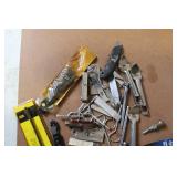 Mixed Lot of Utility Knives, Blades, Auto Bulbs, and Hand Tools