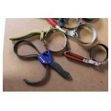 Collection of 10 Assorted Oil Filter Wrenches