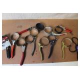 Collection of 10 Assorted Oil Filter Wrenches