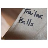 Collection of Trailer Hitch Balls and Covers