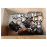 Collection of Trailer Hitch Balls and Covers