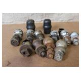 Collection of Trailer Hitch Balls and Covers