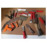 Collection of Hand Tools for Masonry and Drywall Work