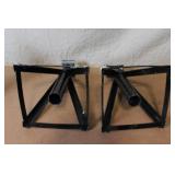 Collection of 7 Vintage and Used Jack Stands in Assorted Styles