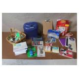 Large Lot of Office Supplies with Paper Shredder, Tape, Command Hooks, Calculator, and More