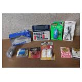 Large Lot of Office Supplies with Paper Shredder, Tape, Command Hooks, Calculator, and More