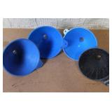 Automotive Accessory Lot with Cup Holder, Mud Flaps, Funnels, Spark Plugs, Brushes and Tools