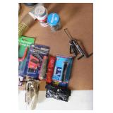 Collection of Assorted Hand Tools, Plumbing Supplies, and Hardware