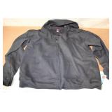 Hanes Premium Ecosmart X-Large Black Zip-Up Hoodie