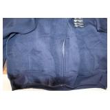 Tultex Navy Full-Zip Hoodie and Jerzees Gray Pullover Sweatshirt, XL