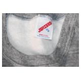 Tultex Navy Full-Zip Hoodie and Jerzees Gray Pullover Sweatshirt, XL