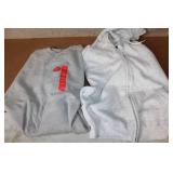 Set of 2 Large Gray Sweatshirts Honors and ProSpirit