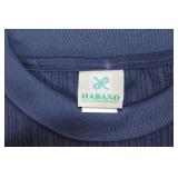 Haband Blue Short Sleeve Shirt Size Large